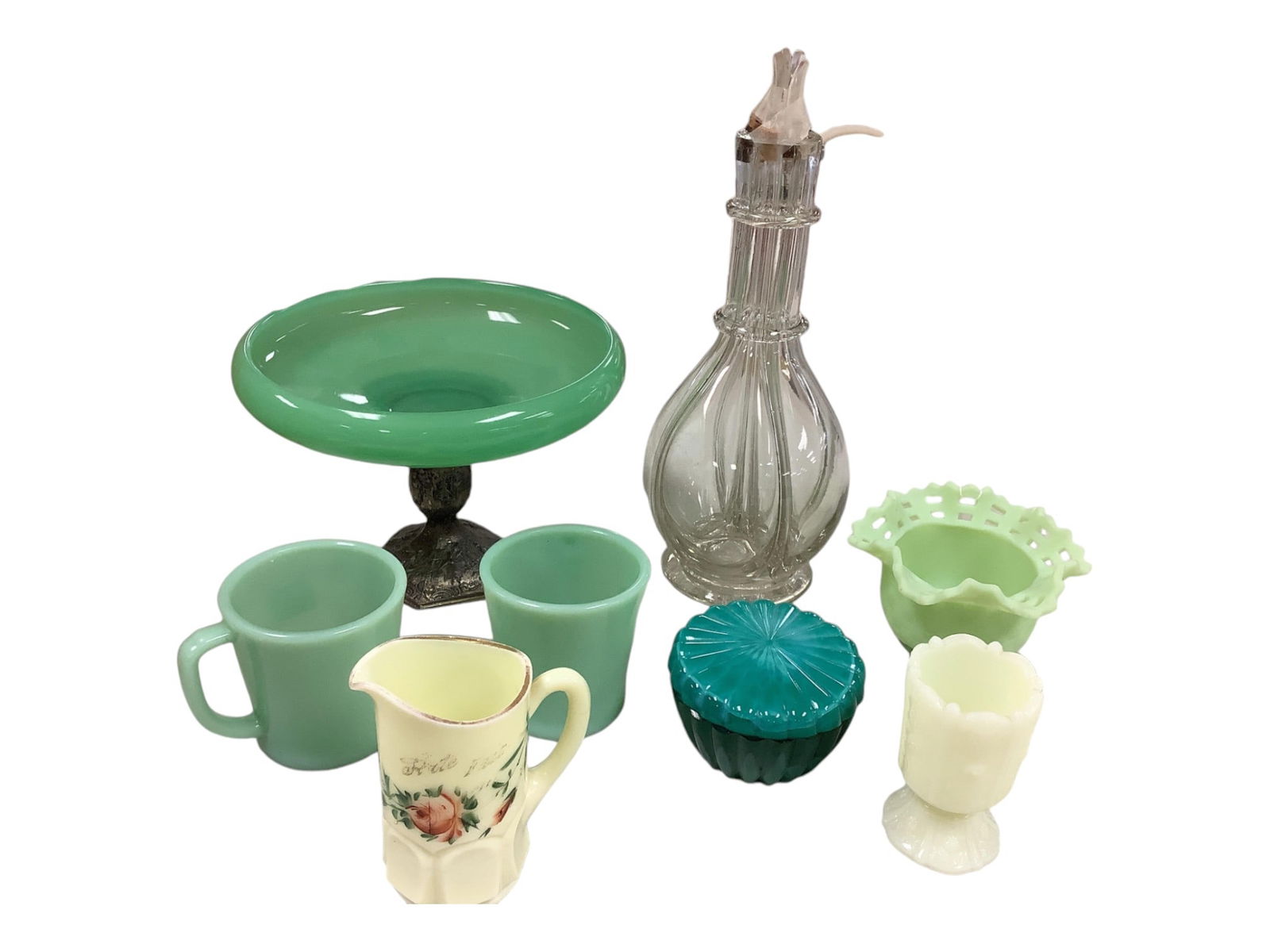 Multiple Glassware Items; including, Fire King and Fenton (1 of 6)