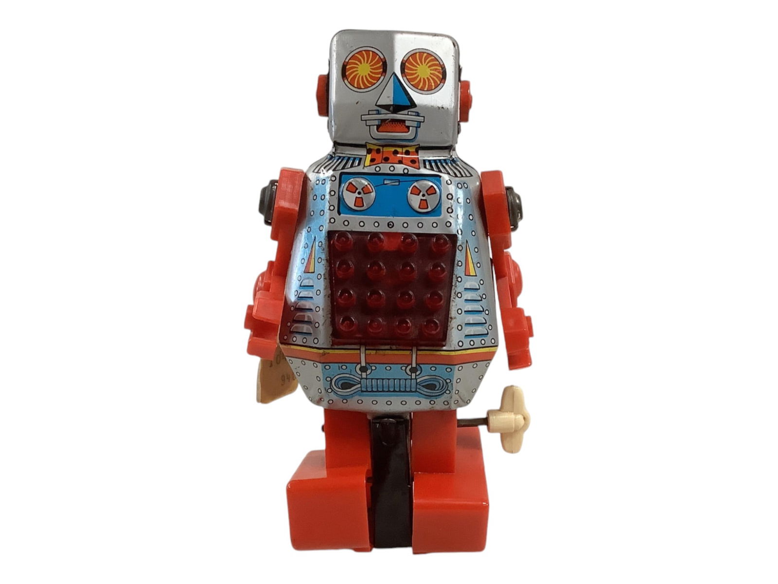 Vintage Mechanical 6.5" Wind-Up Tin Robot (1 of 5)