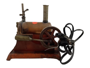 Vintage 50's Empire Steam Engine Toy 5.25"D x 6.75"W x 6.75"H