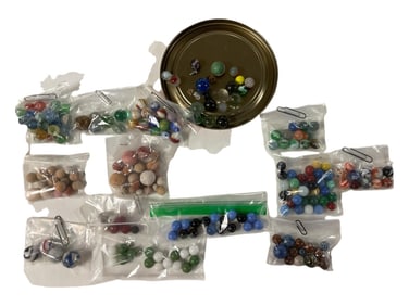 Variety of Machine and Handmade Marbles