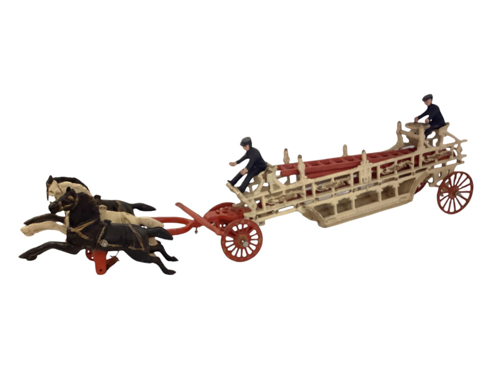 Cast Iron Horse Drawn Fire Wagon (1 of 5)