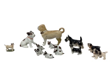 (13) Dog Figurines