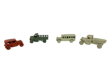Antique Cast Iron Toy Cars and Trucks Height range 2" to 2.3"
