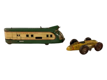 Antique Tin Litho Wind Up & Friction Vehicles