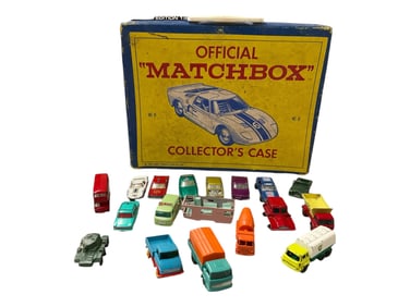 (18) Vintage Matchbox Car with Collector's Case