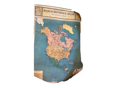 1932 Schoolhouse Hanging Rolled Map Bundle