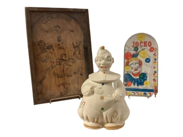 1930's Pinball Games and Cookie Jar Pinball's 11" x 17" and 7"x13"