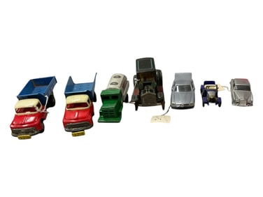 Lot of 7 Metal Cars and Trucks
