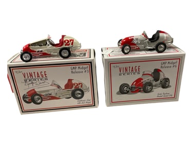 (2) Vintage Series GMP Race Cars