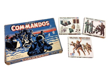 Parker Brothers Commando Game & (3) Tamika Military Miniatures