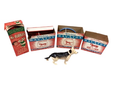 Empire Toy Animals in Original Boxes and Morris Mr. Bubbles