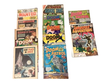 Vintage Comic Books Approx 7"W x 10.25"H