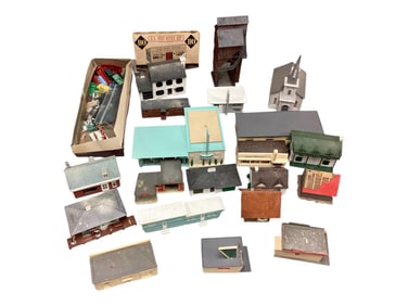 Large Group of Railroad Buildings and Accessories