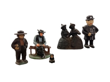 Reproduction Cast Iron Figurines Size vary from 1.75" to 5" tall