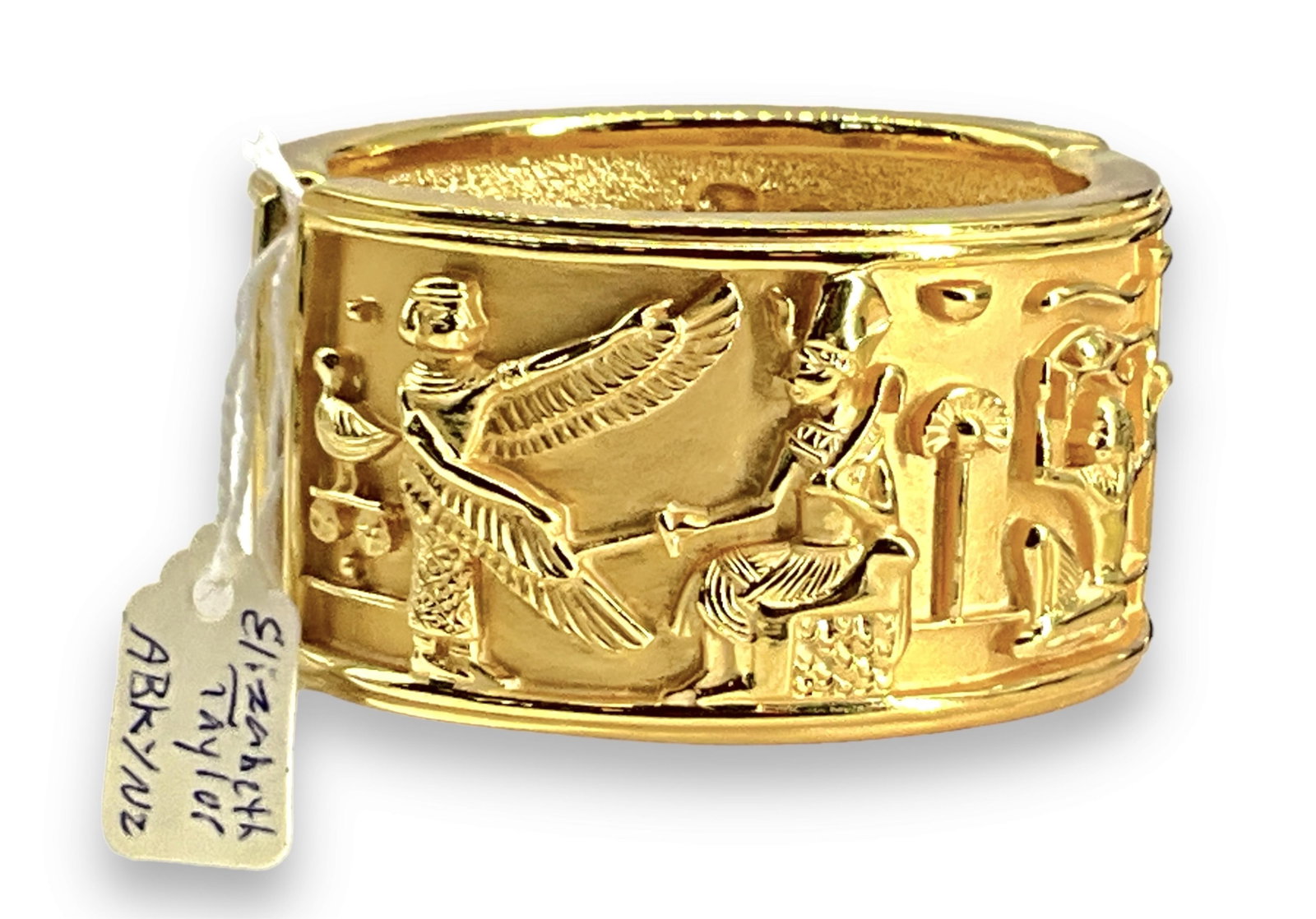 Distinct Hinged Bangle Bracelet Designed by Elizabeth Taylor for Avon (1 of 8)