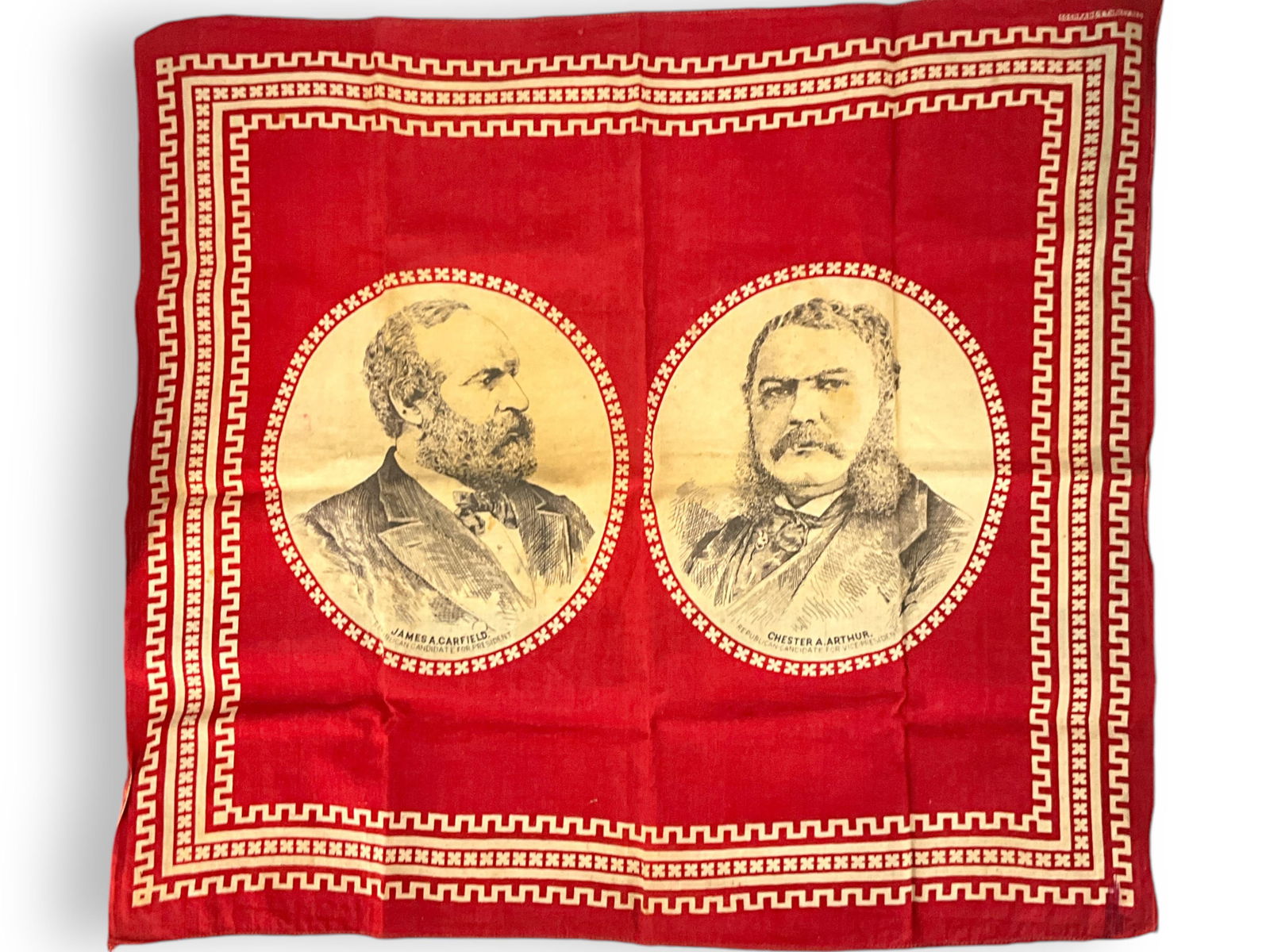 Antique James A. Carfield / Chester A. Arthur Political Bandanna (1 of 5)