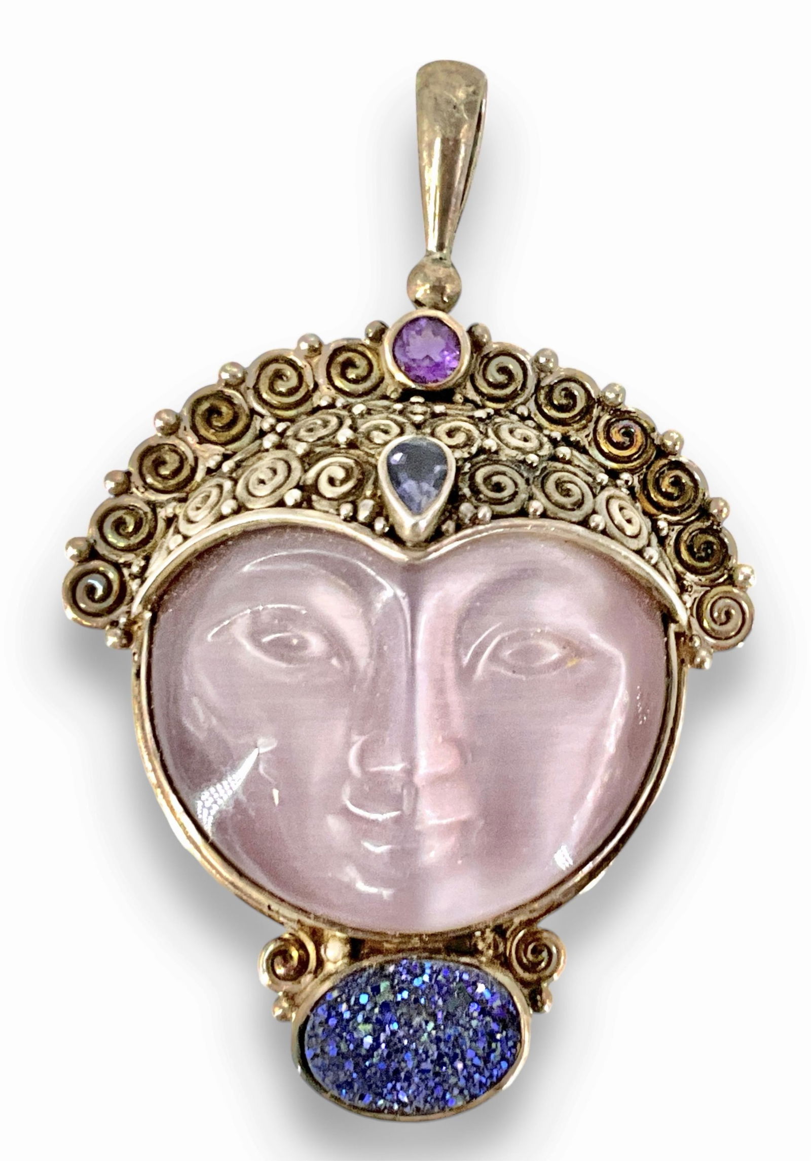 Sterling Silver Tribal Style Pendant (1 of 6)