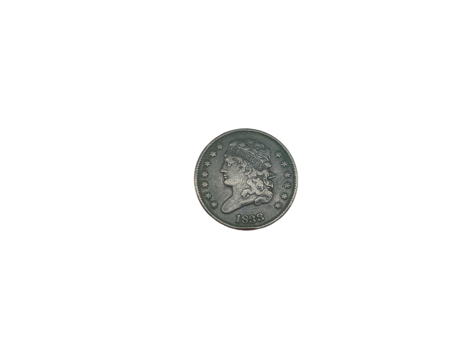 1833 U.S. Half-Cent Coin (1 of 4)