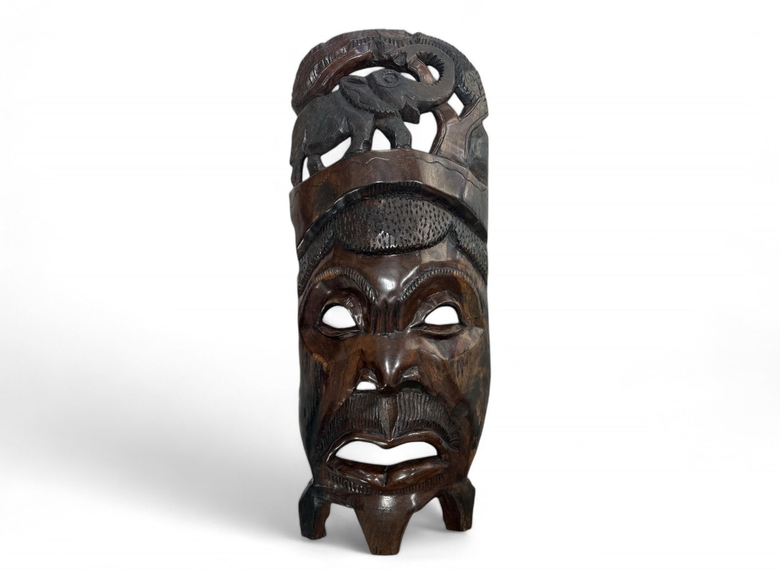 Large Wooden Carved African Wall Hanging (1 of 4)