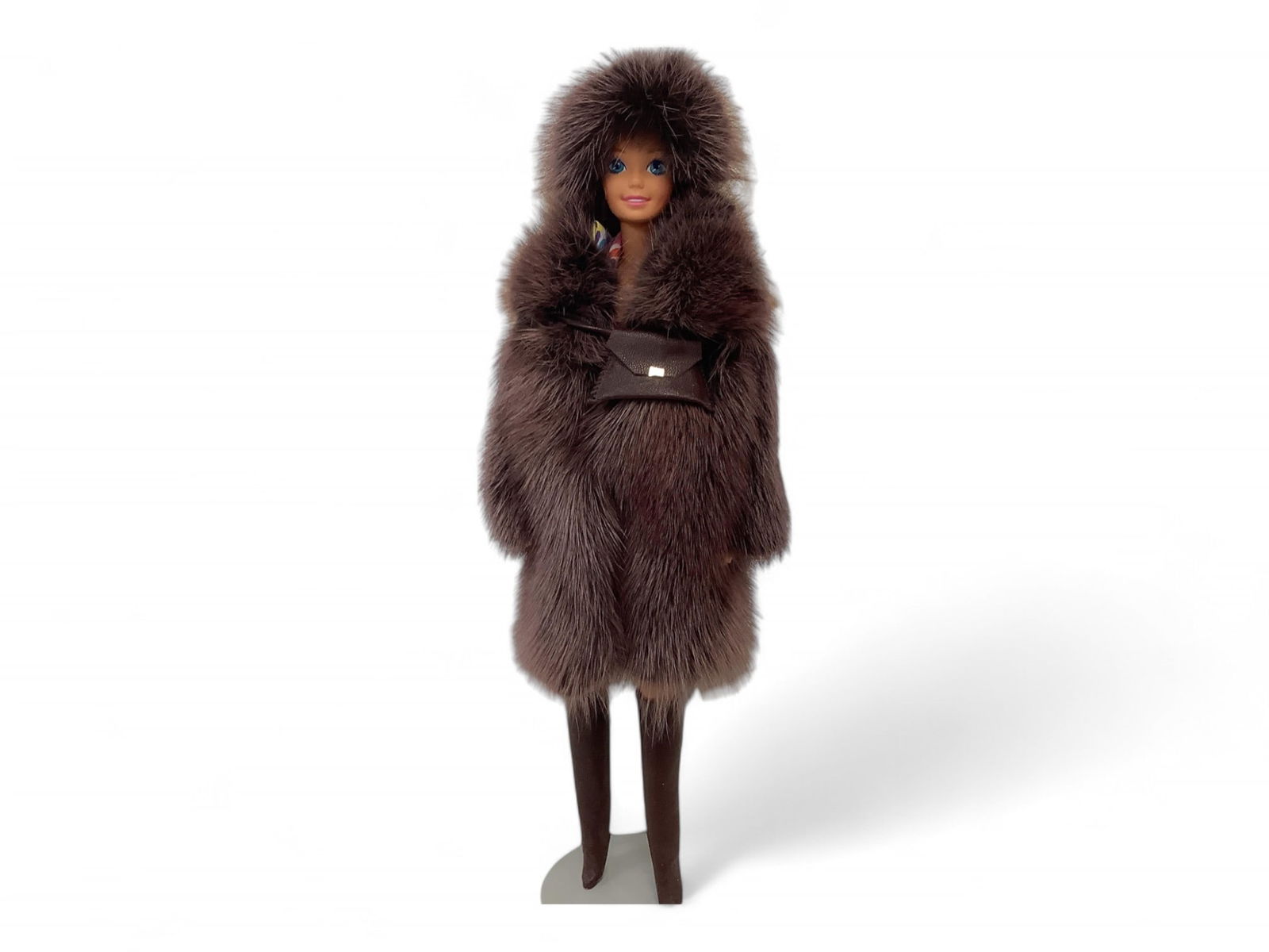 Fabulous Blond Barbie w/ Mink Coat and Hat (1 of 6)