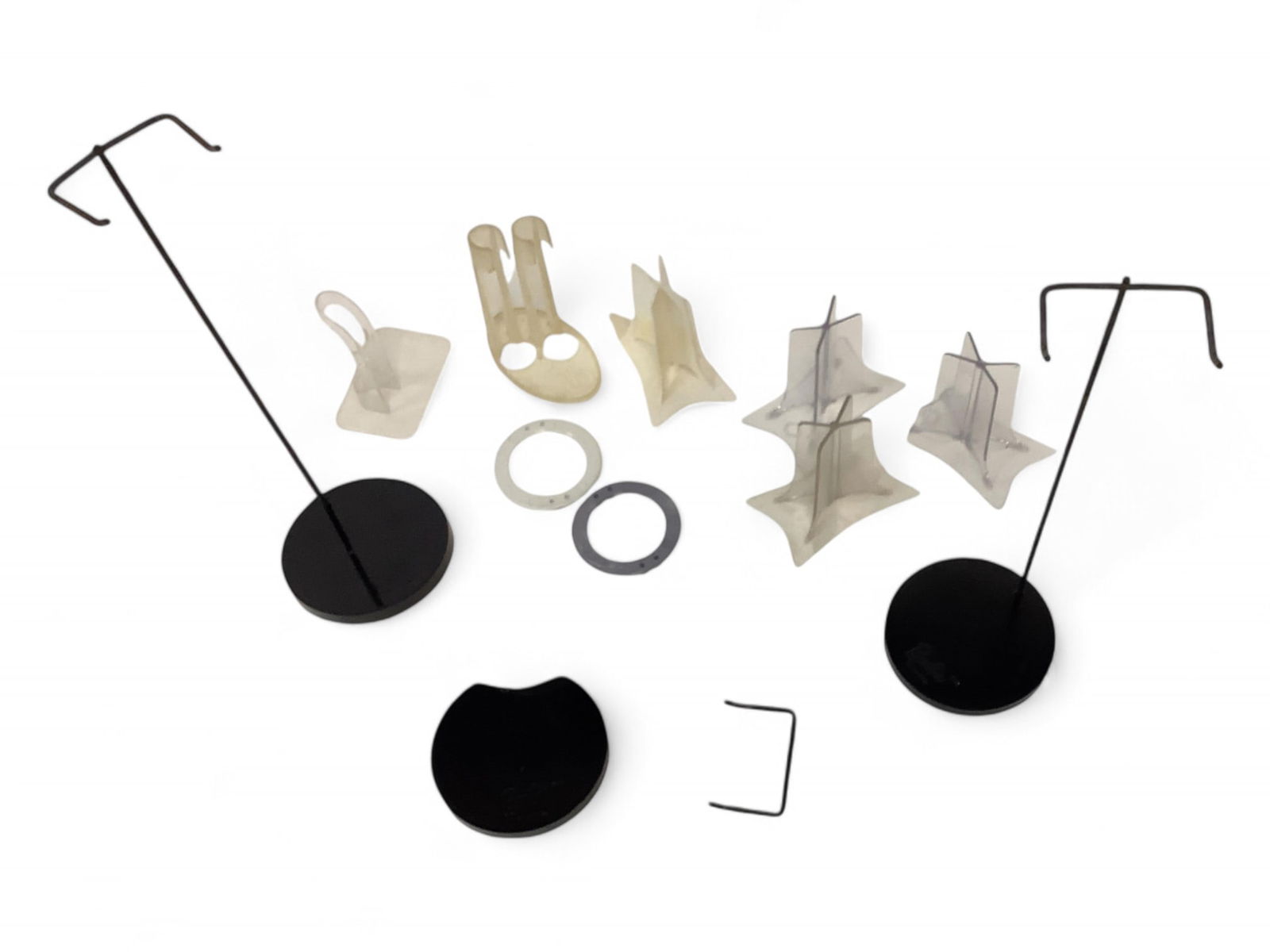 Bag of Stands including Black Pedestals. (1 of 2)