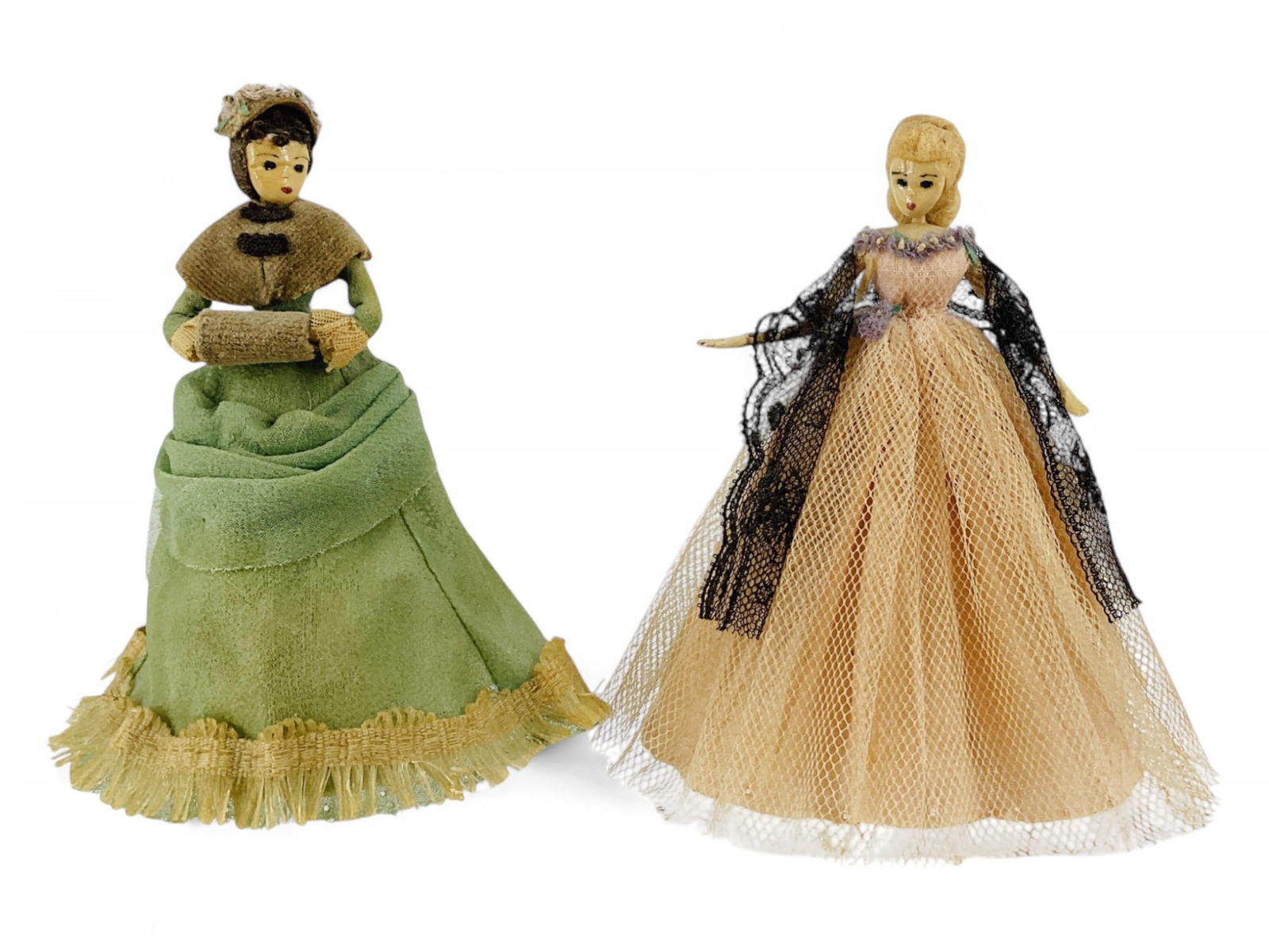 (2) "Wee Women" miniature dolls by Esther Nordin. (1 of 5)