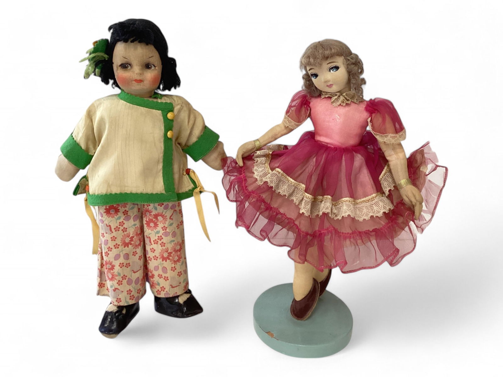 2 Stuffed Cloth Dolls, Georgene Novelties & Unknown (1 of 7)