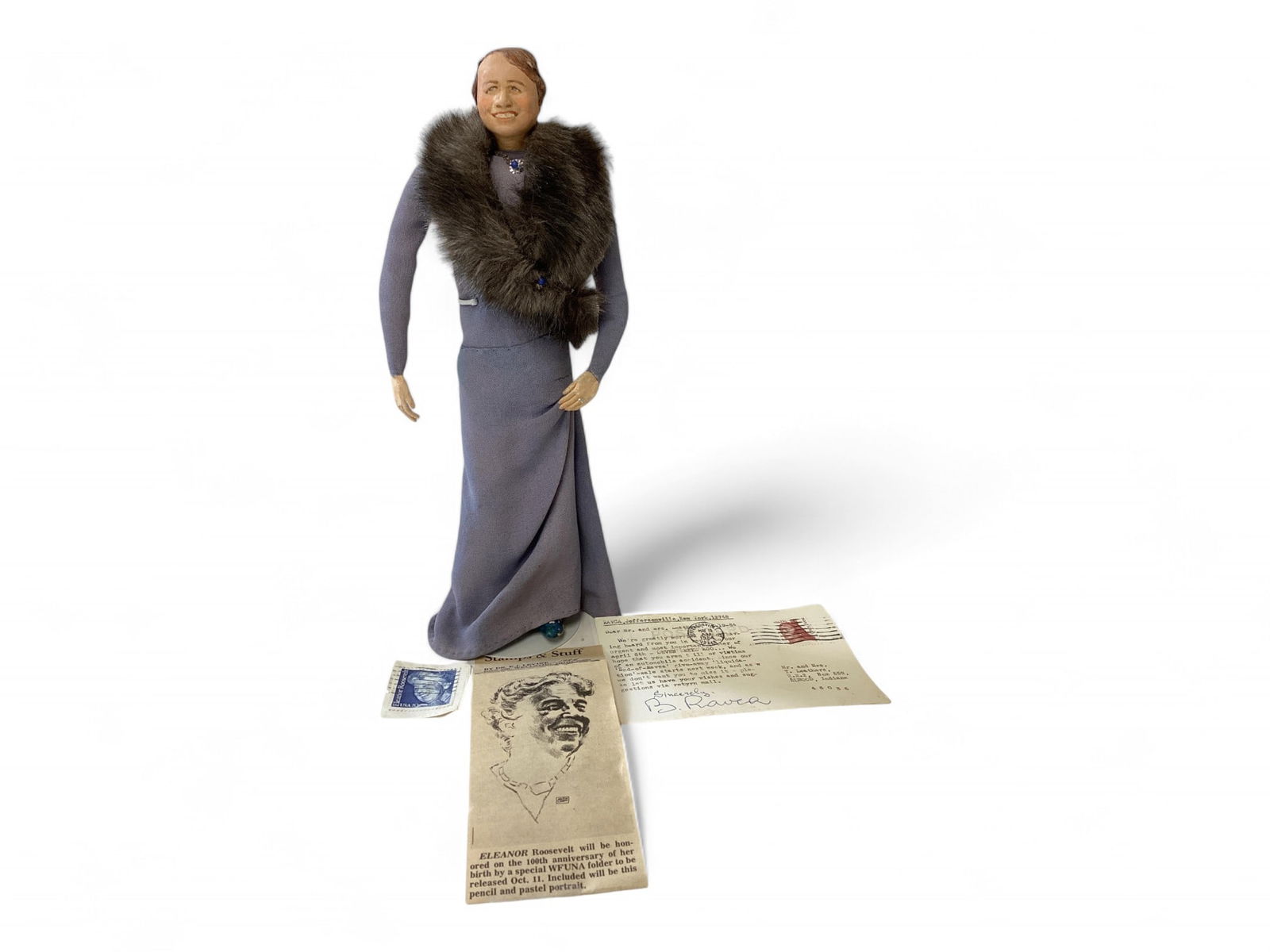 B. Ravca Signed Eleanor Roosevelt Doll (1 of 10)