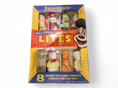Paramount Walt Disney Character Christmas Tree Light Bulbs