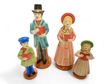 Paper Mache Carolers Made in Japan
