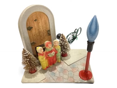 Carolers On Street Corner Music Box
