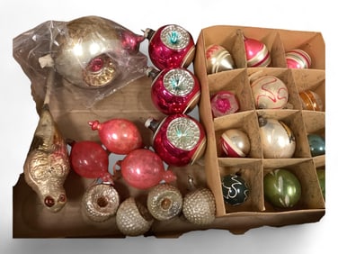 Vintage Glass Christmas Ornaments