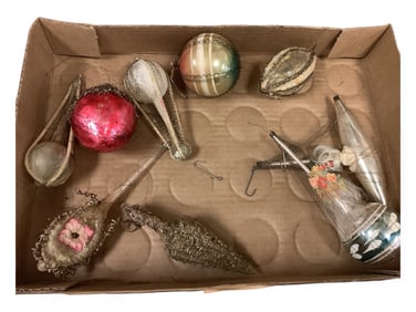 Antique Wire Wrapped Holiday Ornaments
