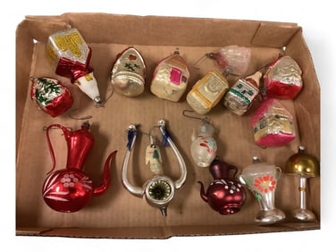 Vintage Glass Ornaments - Eclectic Mix
