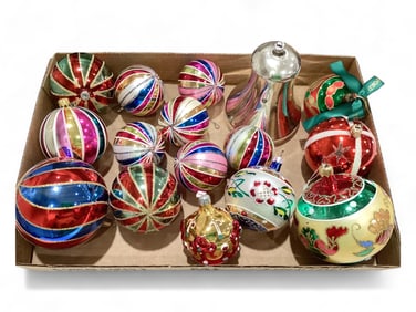 Striped Ornaments From Poland and West Germany
