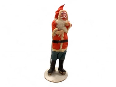 Vintage Santa and Candy Cane Ornaments