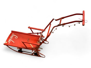 Mid Century Sno- Lee Folding Winter Children Snow Sled Push Stroller Toboggan.