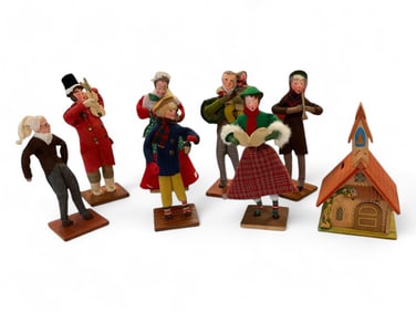 Unnamed Hand Made Carolers w/ Church
