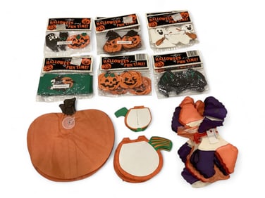 Assortment of Halloween Tissue Decorations