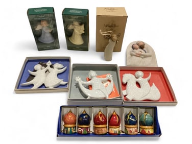 Haviland - Goebel - Willow - and Wood Christmas Ornaments