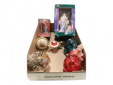 Glass Ornaments Including Kurt S Adler & Blown Glass