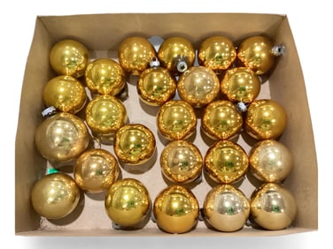 Gold Shiny Brite Ornaments