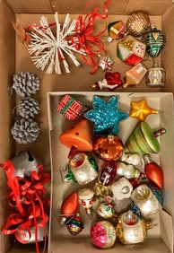 Miscellaneous Christmas Tree Ornaments Range from 1" to 4".