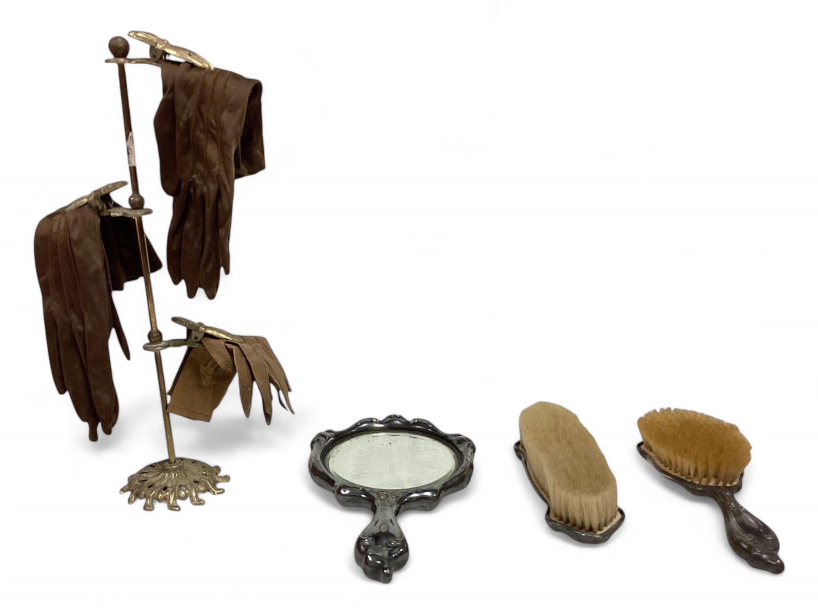 Gloves, Glove Stand, Mirror and Brushes (1 of 5)