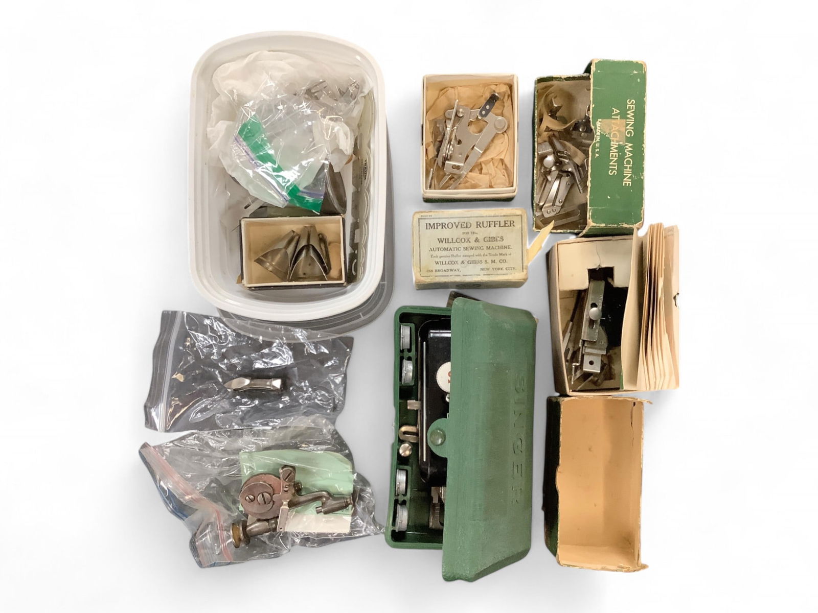 A Whole Bunch of Singer Sewing Machine Attachments (1 of 6)