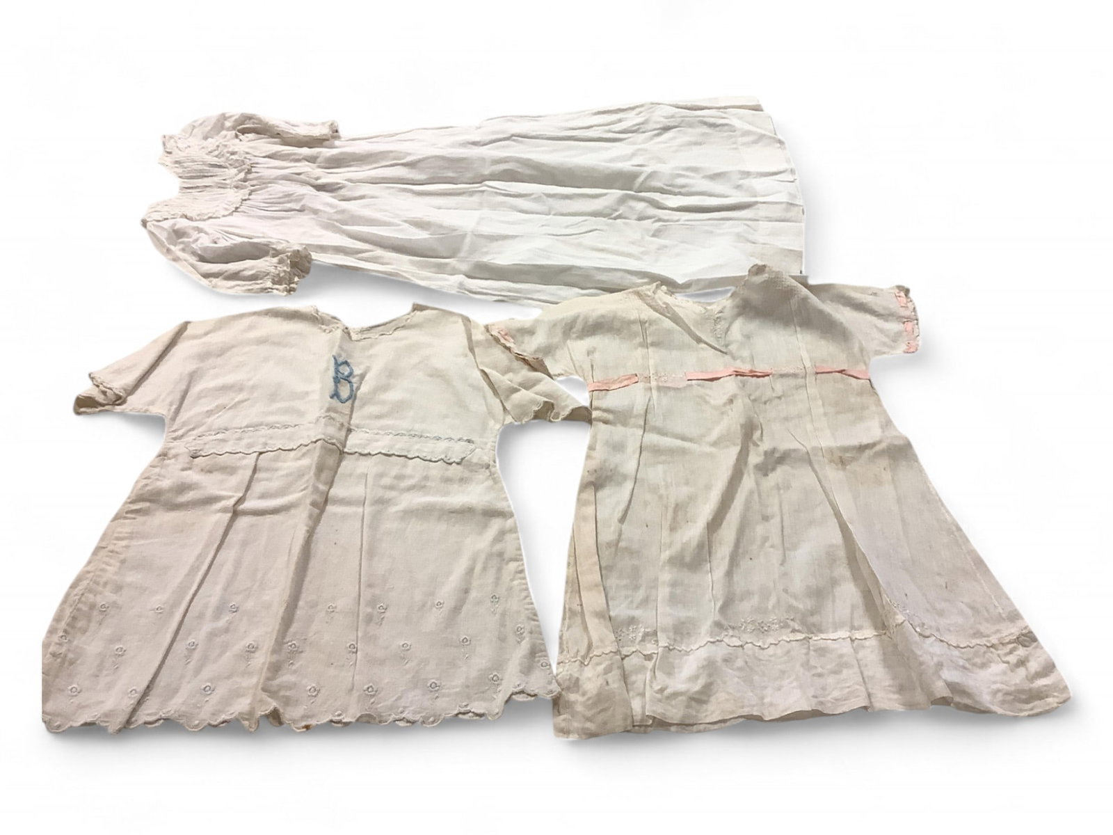 (3) Antique Infant/ Children's Dresses: (3) Antique Infant/ Children's Dresses