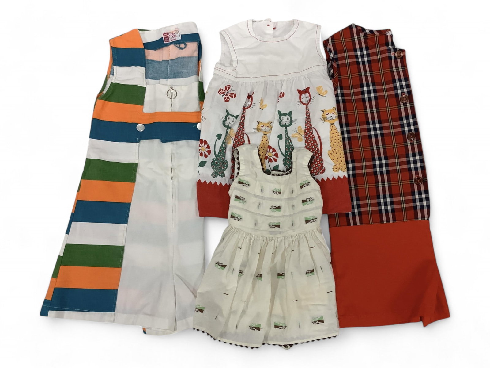 Vintage Children's Clothing: Vintage Children's Clothing Used, some fading from wear.
