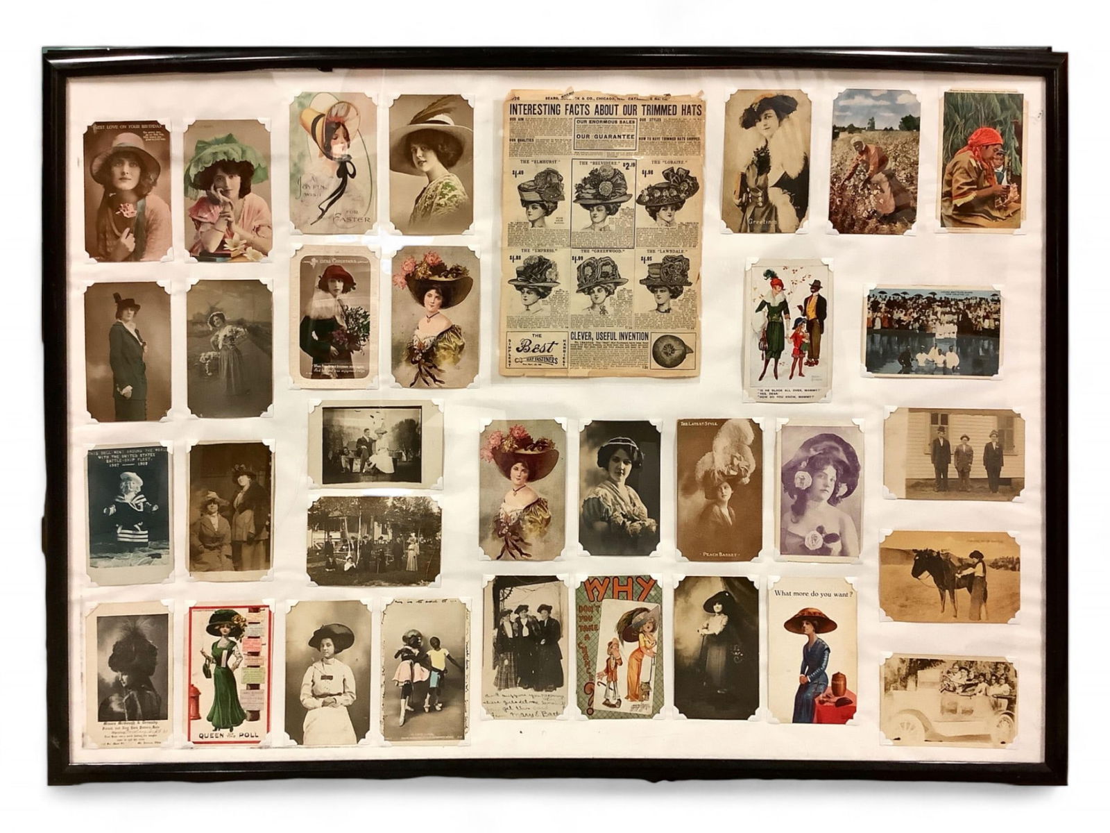 Vintage Framed Postcards, Photographs & Advertising 28 x 40 3/4 in. (71.1 x 103.5 cm.) (1 of 4)