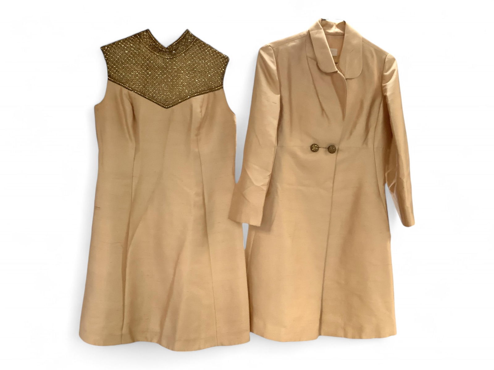 Designer Evening Dress with Overcoat Size 14 (1 of 6)