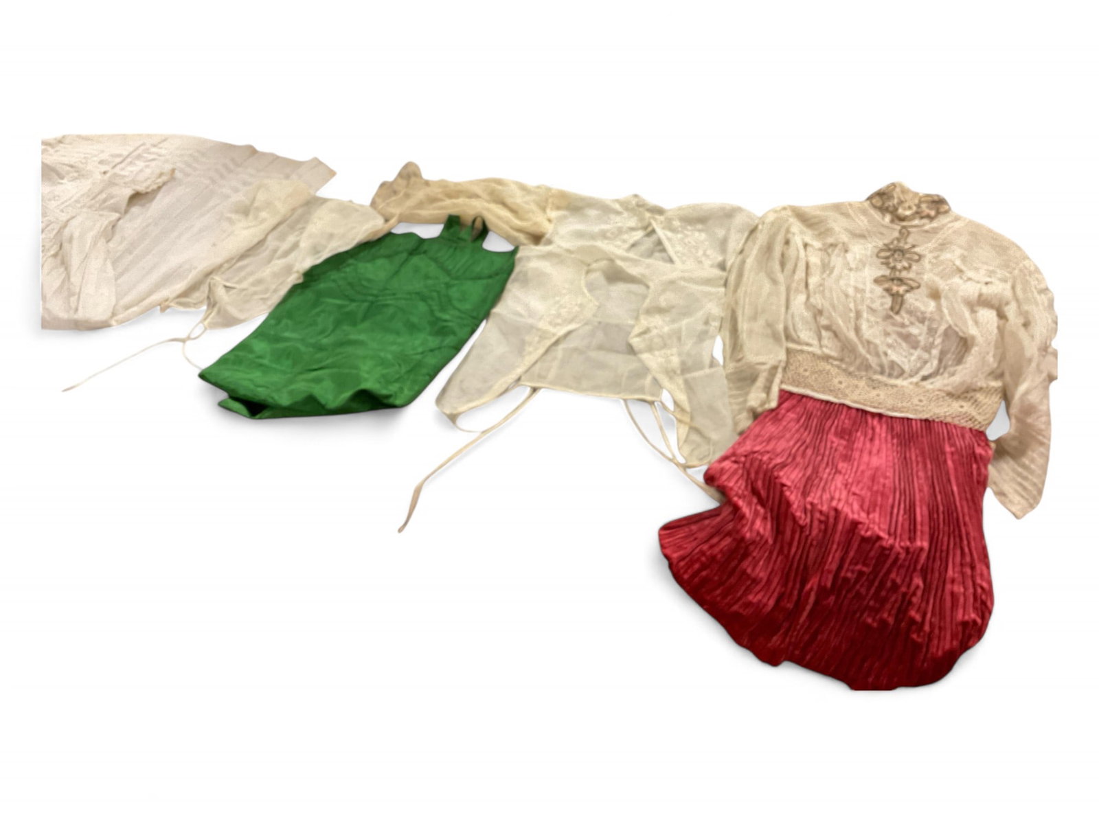 Variety of Miscellaneous Items, Neck Collar, Top, and S: Variety of Miscellaneous Items, Neck Collar, Top, and S Neck collar , Top and shirt, slip and a little girls dress